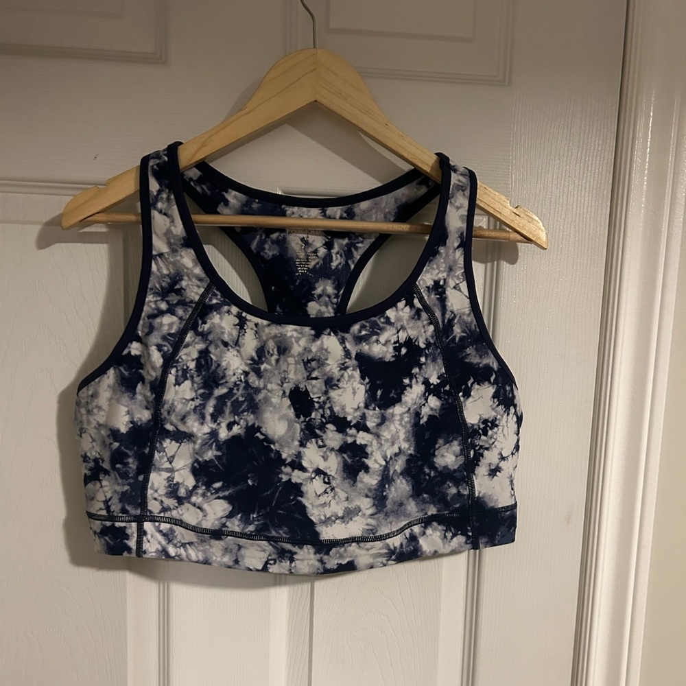 Torrid Blue and White Sports Bra